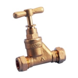 Wickes Brass Stop Cock 28mm