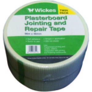 Wickes Fibreglass Plasterboard Repair & Jointing Tape 90m Pa £8.49