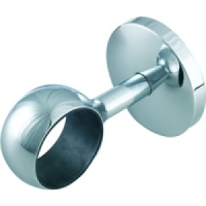 Wickes Straight Post Chrome Handrail Bracket