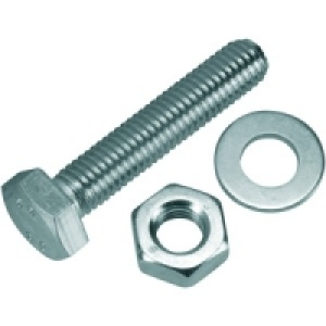 Wickes Hexagon Set Screws M10x50mm Pack 4