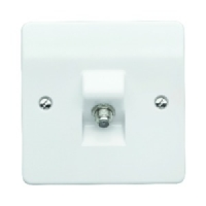 MK Single Coaxial/Sat Socket K3525RPWHI