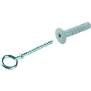 Wickes Eye & Plug Fixing Set Pack 4