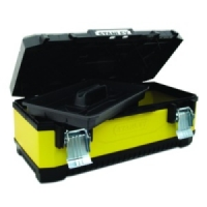 Stanley 1-95-614 Yellow Metal & Plastic Toolbox 26in