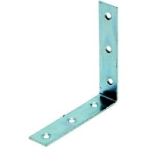 Wickes 102mm Zinc Plated Angle Bracket Pack 4 £4.99