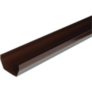 Squareline Gutter 2m Brown