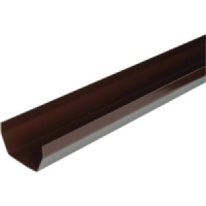 Squareline Gutter 4m Brown