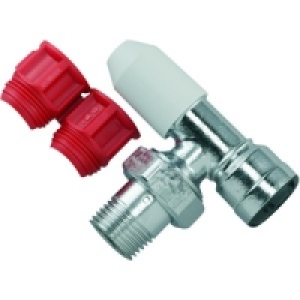 Wickes Angled Pushfit Radiator Valve 15mm