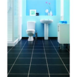 Wickes Vesuvio Black Matt Ceramic Floor Tile 320x320mm