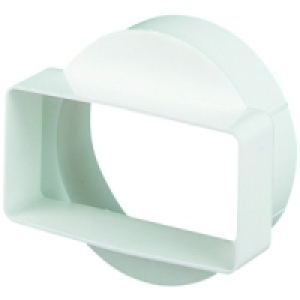 Wickes Ducting Female Adaptor Round to Rectangle 100mm