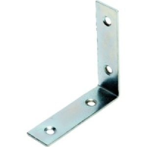 Wickes 63mm Zinc Plated Angle Bracket Pack 4