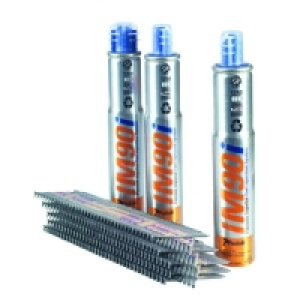 Paslode IM90i 142038 Galvanised Ring Nail Fuel Pack 90x3.1mm
