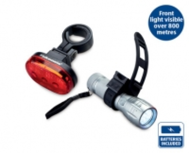 Front and Rear LED Bike Light Set
