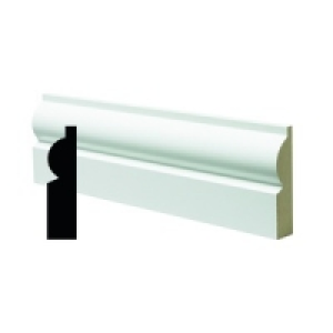 Finished MDF Skirting 14.5x58x2100mm PK5 &pound;38.45