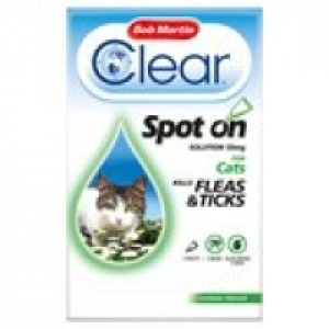 Bob Martin Clear Spot on for Cats - kills Fleas &