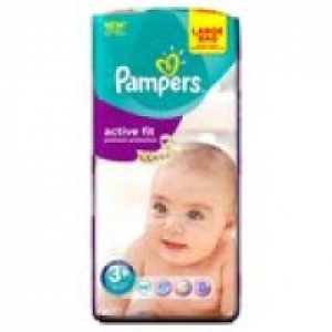 Pampers Active Fit Size 3+ Midi+ 5-10K £9.00