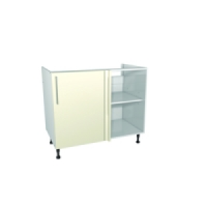 Wickes Costa Rica Corner Base Unit Gloss Cream 1000mm £67.00