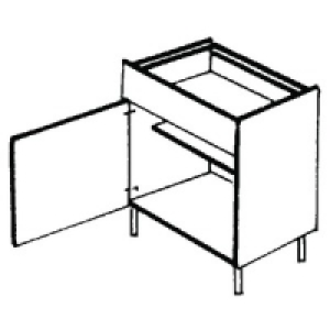 Wickes Oban Base Unit Drawer Line Tand 600mm &pound;178.00
