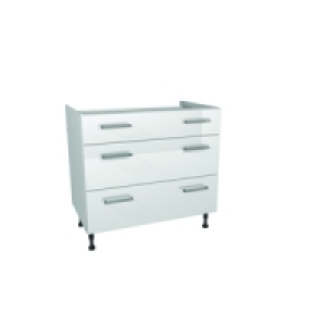 Wickes Houston Pan Unit Gloss White 900mm £122.00