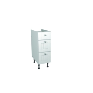 Wickes Edmonton Soft Close Drawer Unit White Arch 300mm