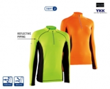 Running Fluorescent Half Zip Sweatshirt