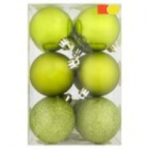 Morrisons Lime Baubles