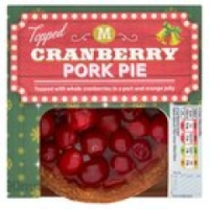 Morrisons Cranberry Topped Pork Pie