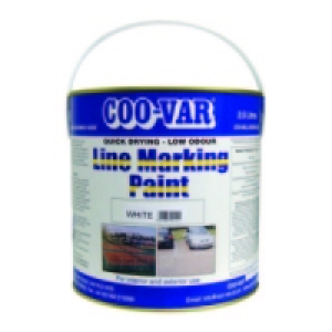Coo-Var Low Odour Line Marking Paint White 2.5L £29.99