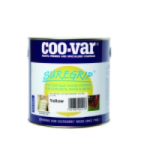 Coo-Var Suregrip Anti-Slip Floor Paint Yellow 2.5L
