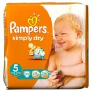 Pampers Simply Dry Size 5 (Junior) Nap