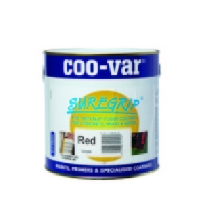 Coo-Var Suregrip Anti-Slip Floor Paint Red 2.5L £29.99