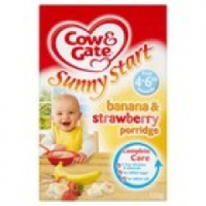 Cow & Gate 4 Mths+ Banana & Strawberry Porrid