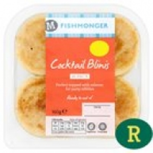 Morrisons Fishmonger 16 Cocktail Blinis (R)