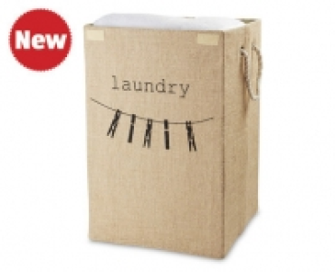 Jute Folding Laundry Hamper
