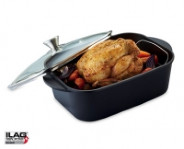 8.8 Litre Cast Aluminium Roaster with Steamer