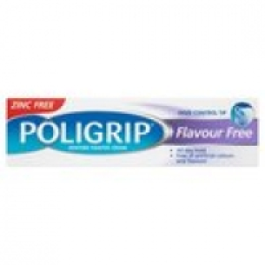 Poligrip Fixative Denture Cream Flavour Free