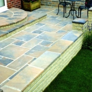 Wickes  Marshalls Wentworth Paving 450x450mm Calder Brown Single