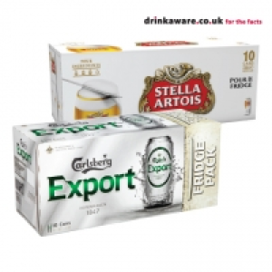 Stella Artois, Carlsberg Export £9.00