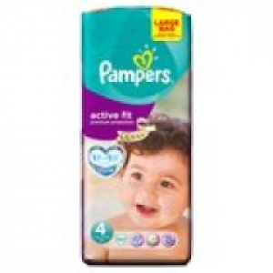 Pampers Active Fit Size 4 (Maxi) Nappi £10.49