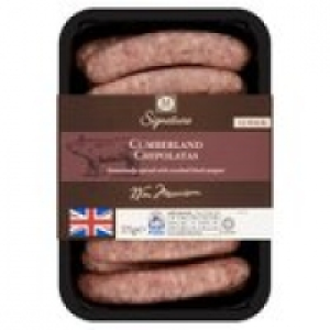 M Signature Cumberland Chipolata Sausages 12