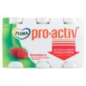 Flora Pro-Activ Strawberry Drinks