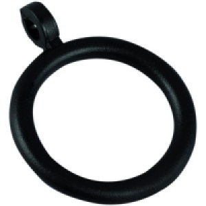 Curtain Rings Black PK6