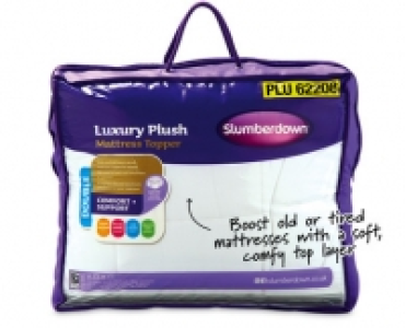 DOUBLE Plush Mattress Topper £17.99