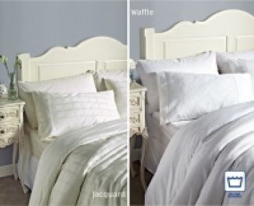 DOUBLE Jacquard/Waffle Duvet Set