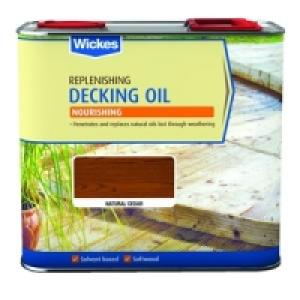 Wickes Decking Oil 2.5L Natural Cedar