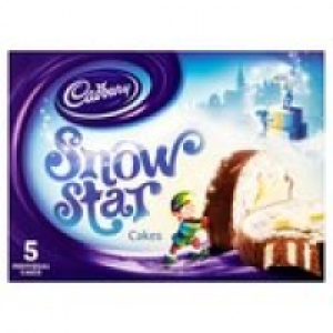 Cadburys Snow Star Cakes