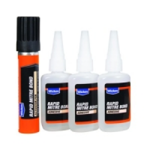 Wickes Rapid Mitre Bond & Activator Pen 3 x 50ml £13.59