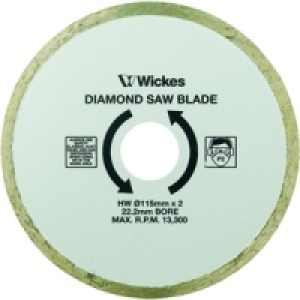 Wickes Tile Saw Diamond Cutting Blade 115mm £12.35