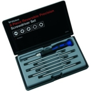 Wickes Precision Reversible Screwdriver Set Pack 8