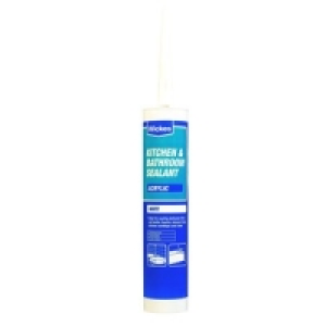 Wickes Kitchen & Bathroom Sealant White 310ml £3.29