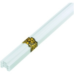 Wickes PVC Protective Channelling White 13x8mm 10 Pack
